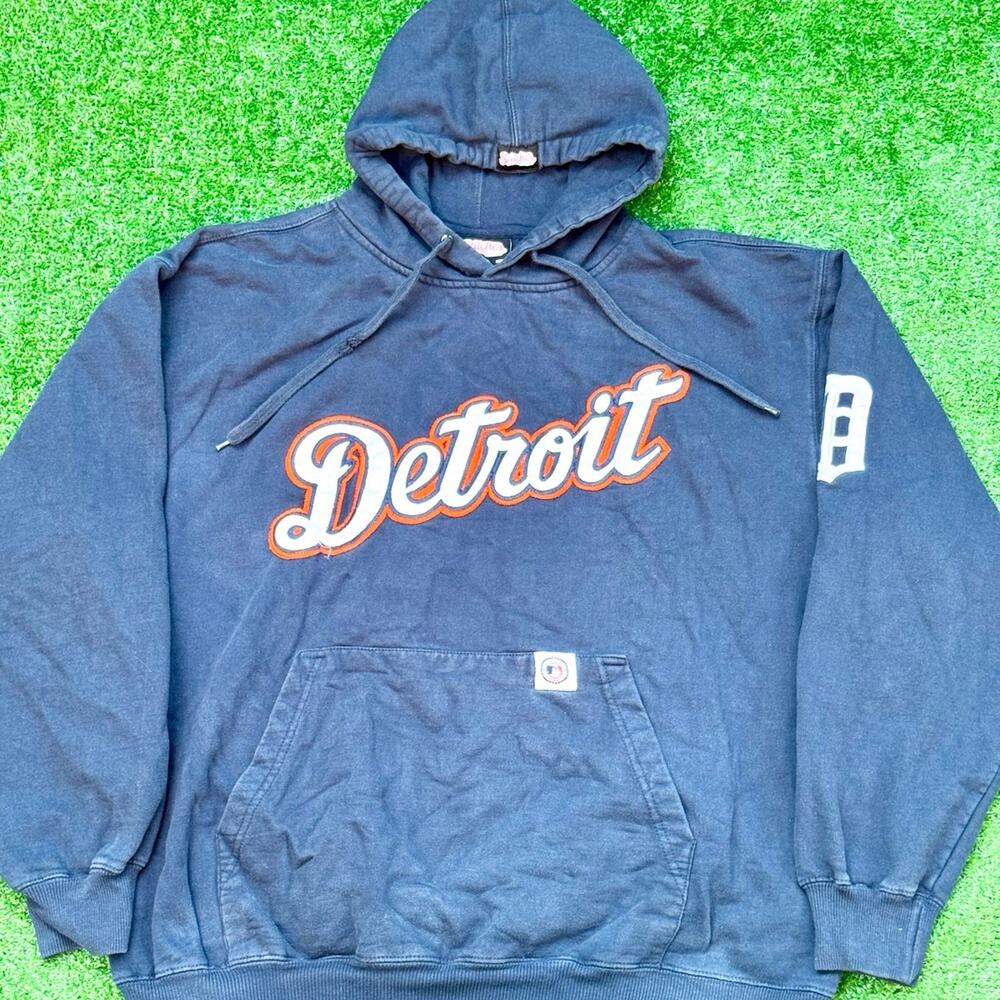 MLB Genuine Merchandise x Stitches Athletic Gear Detroit Pullover Hoodie Vintage